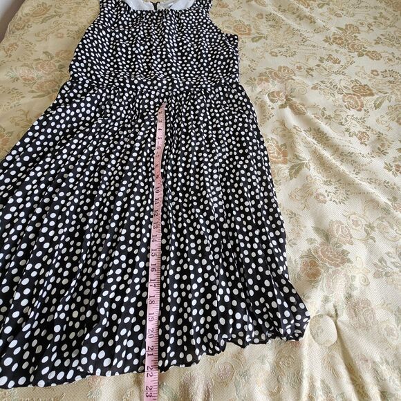 Charter Club Black White Polka Dot Dress Women’s Plus Size 16 - Picture 5 of 6